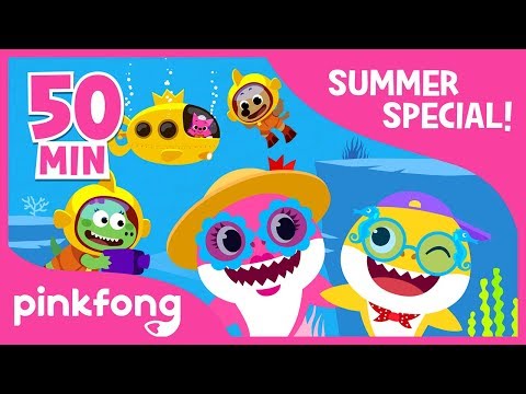 Baby Shark Dance And More Summer Song Compilation Kids Songs Pinkfong Songs For Children