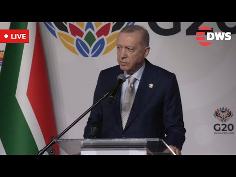 LIVE: Turkish President Erdogan Addresses Media After G20 Summit in Johannesburg | AC1Z