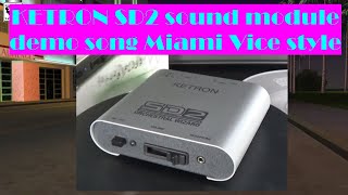 KETRON SD2 sound demo: 80s Miami Vice style