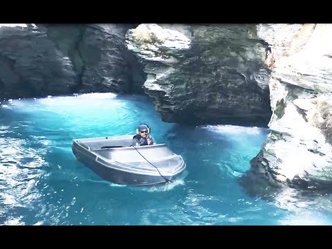 DART RIVER JET BOATING, QUEENSTOWN NZ: GOPRO POV, DRONE VIEW