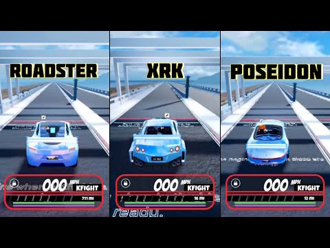 Roadster VS XRK VS Poseidon 2024 Supplementary Fastest Speed Test in Roblox Jailbreak