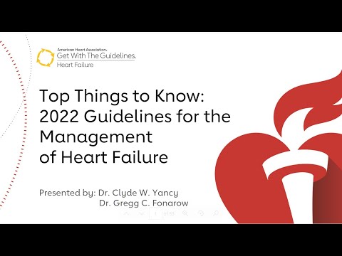 Top Things to Know: 2022 Guidelines for the Management of Heart Failure