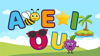 As vogais A E I O U | Aprenda as vogais | vídeo infantil 