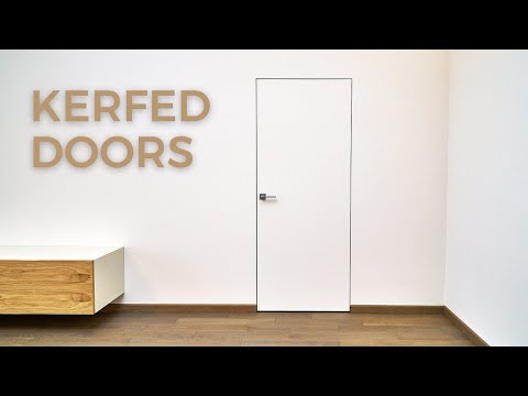 No Trim Doors, Kerf Doors Before and After