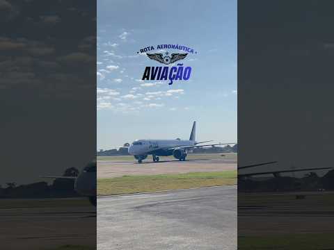 Jato moderno da Azul taxiando no aeroporto de Ponta Porã: 🤩🤩✈️