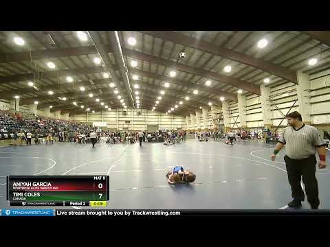 65 Lbs Cons. Semi - Timi Coles, Canada Vs Aniyah Garcia, Montrose Elite Wrestling Ccca
