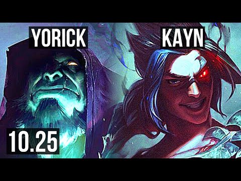 YORICK vs KAYN (TOP) (DEFEAT) | 4.5M mastery, 1700+ games | BR Diamond | v10.25