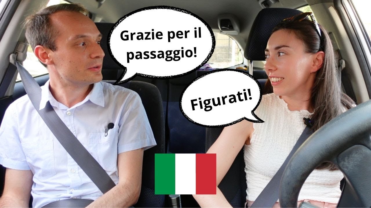 Italian listening test: Grazie per il passaggio! (Subtitles)