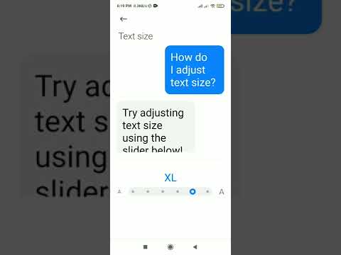 how to change font size in  Mi 10 lite ?
