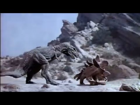 Planet of dinosaurs (1977)    T.Rex vs stegosaurus