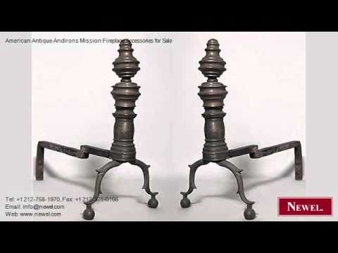 American Antique Andirons Mission Fireplace Accessories