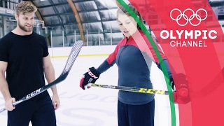 Rebecca Johnston Stuns YouTuber Brandon White with Her Hockey Workout | Hitting the Wall