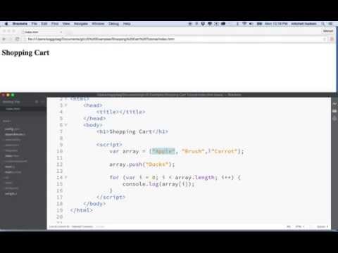JavaScript Shopping Cart Tutorial