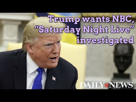 Trump thinks courts to look into 'SNL' for making fun of him