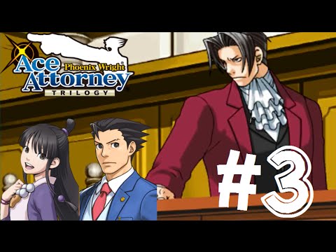 Phoenix Wright Ace Attorney Trilogy Nintendo 3DS Walkthrough Case 2 Part 3 MILES EDGEWORTH! [HD]