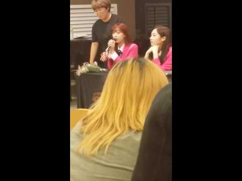 160716 Sonamoo fansign fancam 4 Sumin talk Minjae pose
