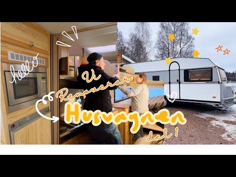 Renoverar vår nya husvagn. Del 1