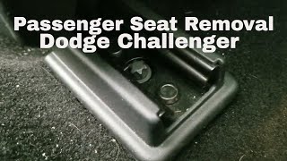 2019 Dodge Challenger 1320 (Passenger seat/rear lower removal)