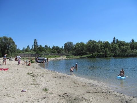 Пляж "Золотые пески" в Старом Осколе