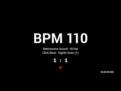 Metronome BPM 110 / Hi-hat / 8th