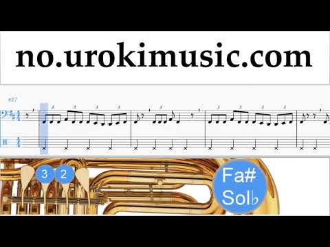 Lær å Spille Tuba Jonas Blue - Mama Melodi Trening Del#2 um-i935