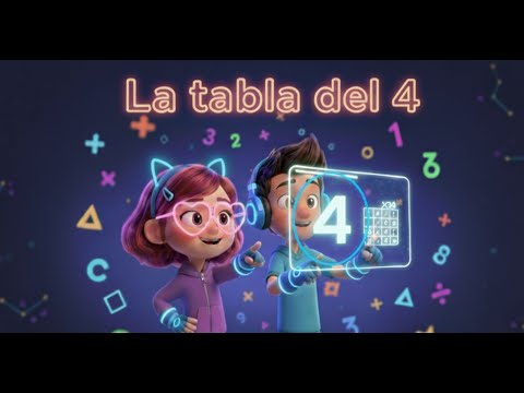 Canción de la Tabla del 4 con LUMI, Mia y Cid | Multiplicaciones | Matemática