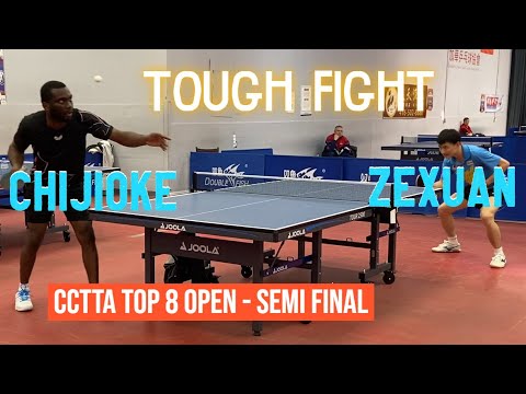 Zexuan WANG [3005] vs Chijioke OSUJI [2461] - CCTTA Top8 Open - Semi Final - 12 March 2023
