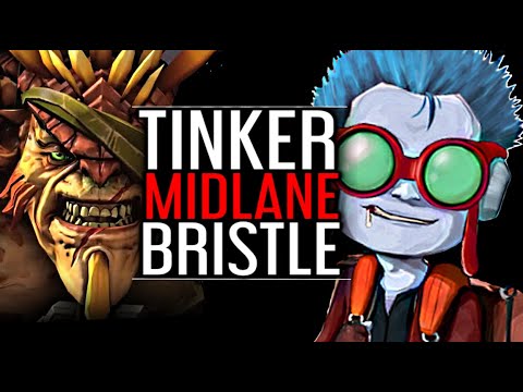 Grand Master Tinker vs Monster Bristleback | Dota 2 Tinker Gameplay |