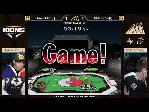 Flatiron 3: Grand Finals (Set 2) - Tempo | Axe (Pikachu) vs. TSM | Leffen (Fox)