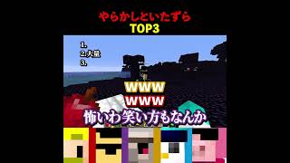 やらかしといたずらTOP3