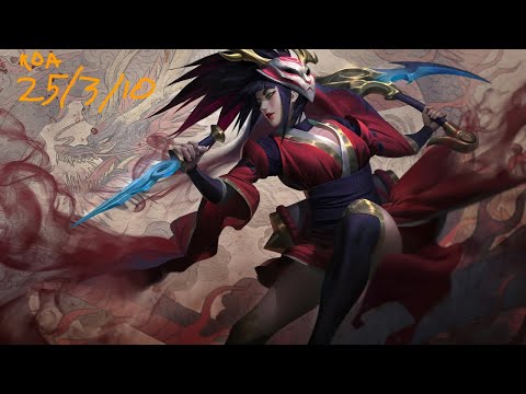 EH03 LOL - Akali vs Seraphine MID 25/3/10