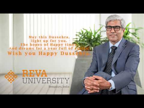 REVA University students wishing Dussehra in their native language