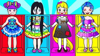 [🐾paper dolls🐾] Poor Sadko Sister Help Lady And Happy Ending | Rapunzel Family