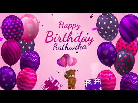 Happy Birthday Sathwika | Sathwika Happy Birthday Song | Sathwika