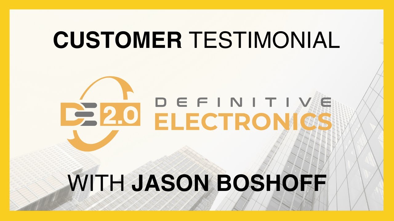 Definitive Electronics testimonial video