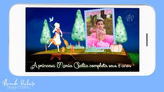 Vídeo de Convite Animado Cinderella - Aquarela