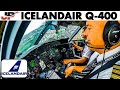 Akureyri To Reykjavik In Icelandair Q 400 Cockpit