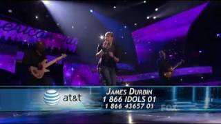 James Durbin - Don&#39;t Stop Believin&#39; (1st Song) - Top 4 - American Idol 2011 - 05/11/11