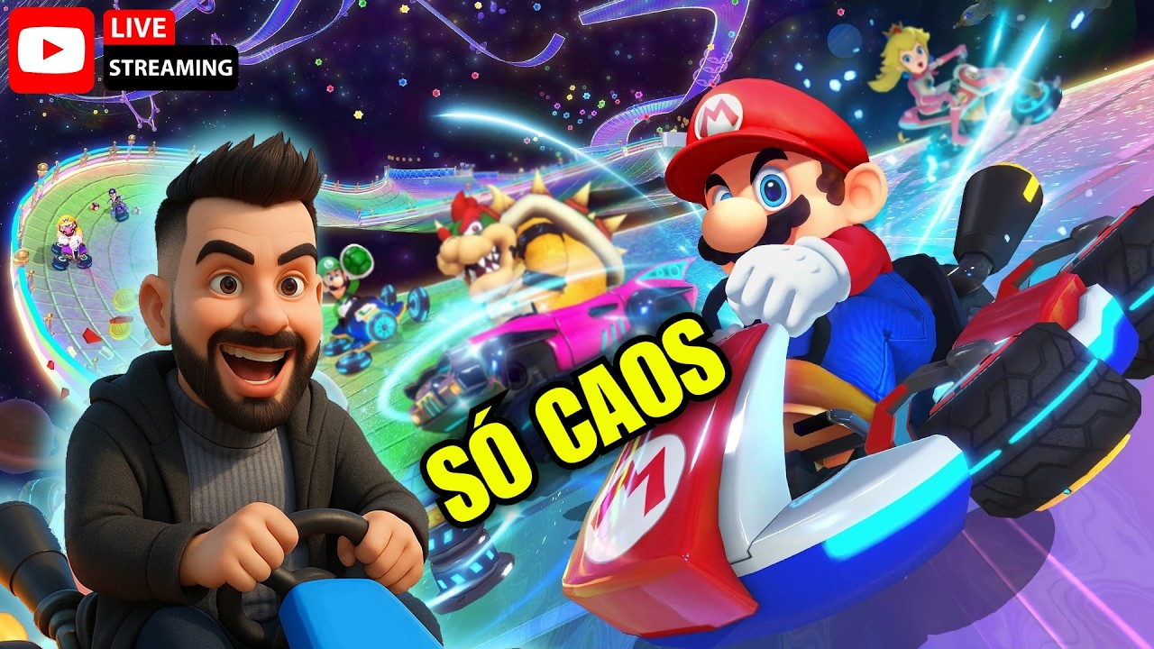 MARIO KART 8: Rumo ao Ouro em todas as Copas! 🏎️💨 #live