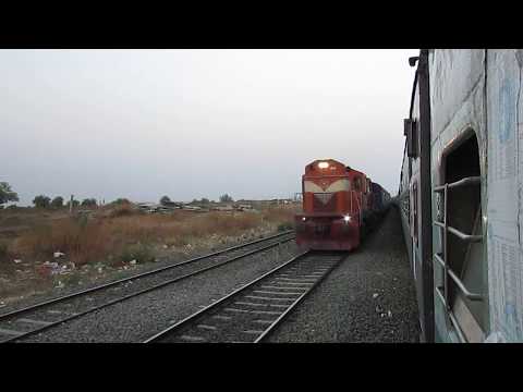 12163 Dadar - Chennai Egmore SUPER Fast Express near Solapur, Maharashtra!