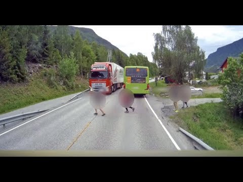 Hadde englevakt da vogntoget kom imot