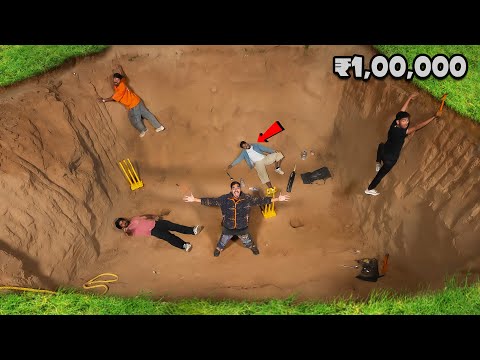 Last To Leave The Deep Hole Challenge Wins ₹100000 | गड्ढे में रहो और जीतो एक लाख