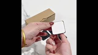 Samolepicí háček – nerez hranatý, sada 4 ks