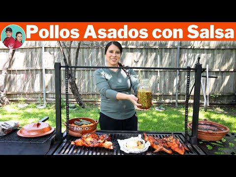 Como Yo HAGO los POLLOS ASADOS al Carbon con SALSA ESPECIAL y MARINADO PERFECTO |