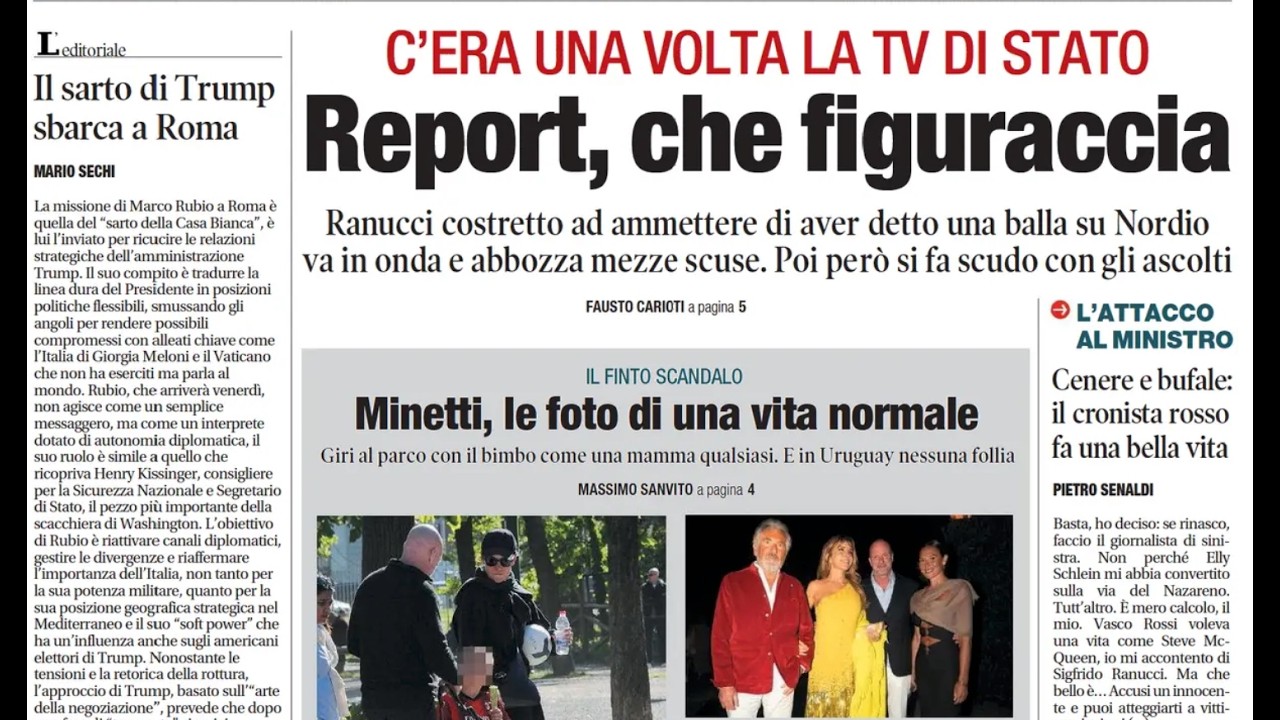 RASSEGNA STAMPA 5 MAGGIO 2026. QUOTIDIANI NAZIONALI ITALIANI  PRIME PAGINE DEI GIORNALI DI OGGI