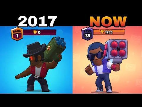 BRAWL STARS OLD VS NEW ! | Brawl stars Evolution of Brawlers 2017 vs 2020