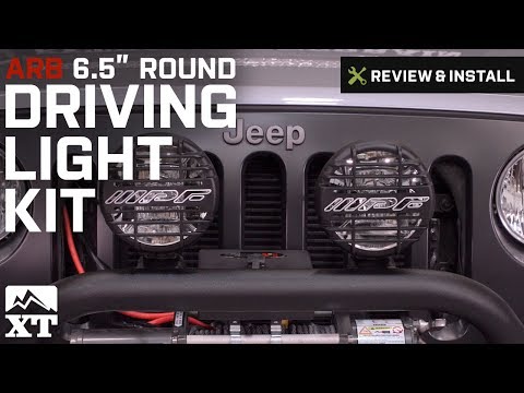 Jeep Wrangler ARB Driving Light Kit 6.5" Round (1987-2016 YJ, TJ, & JK) Review & Install