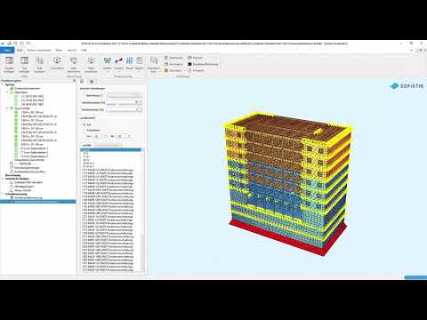 Erdbeben Tutorial Teil 7 - Kapazitätsprüfung für Gebäudekerne. BIM mit SOFiSTiK: Erdbebenbemessung