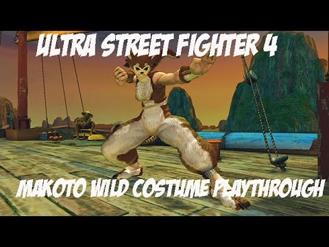 Ultra Street Fighter 4 Makoto Wild Costume Arcade Playthrough