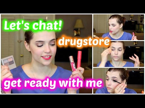 Drugstore Get Ready With Me - let's chat! revlon, rimmel, physicians formula, maybelline, and more! Video